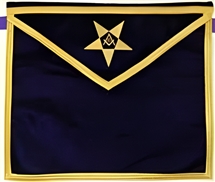 Purple Velvet Patron Apron with non tarnish embroidery